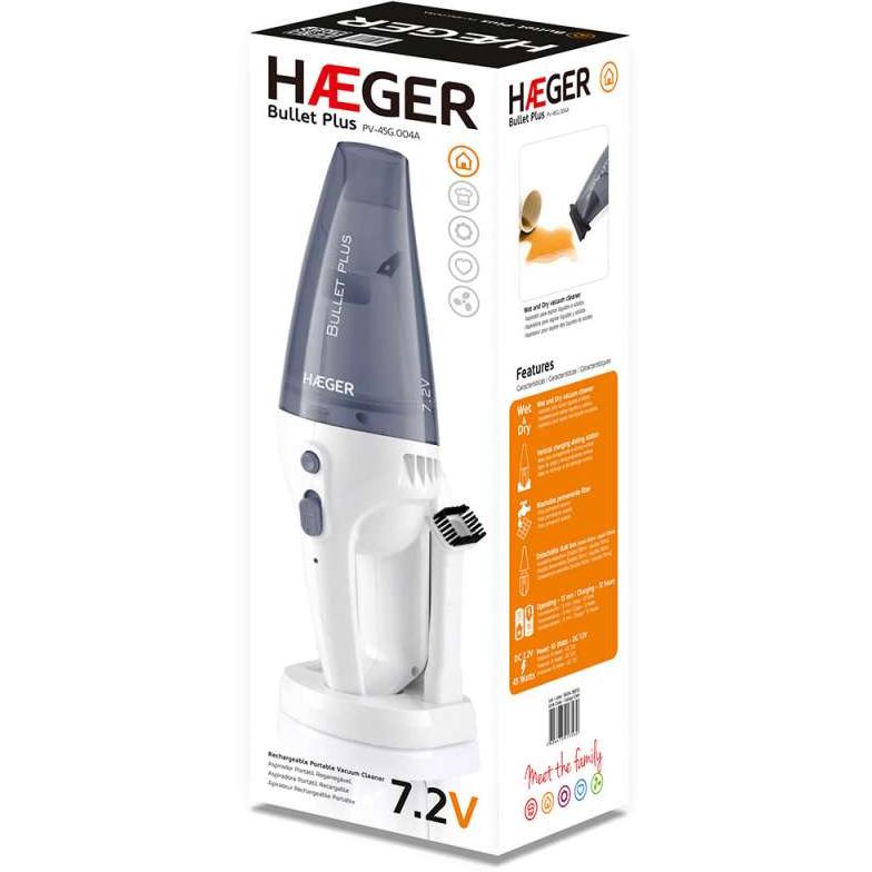 Ručni usisivač sa punjivom baterijom Za mokro i suvo HAEGER Bullet Plus - dodatni pogled