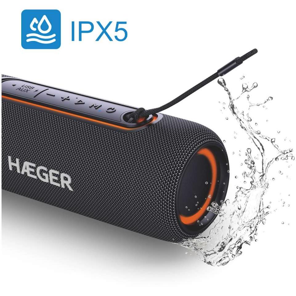 Bluetooth zvučnik HAEGER Light Boom – Vaša prenosna party stanica - dodatni pogled