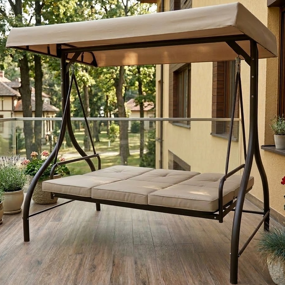 Tram Ljuljaška Krevet Trosed Sa Lounge Jastucima  - dodatni pogled