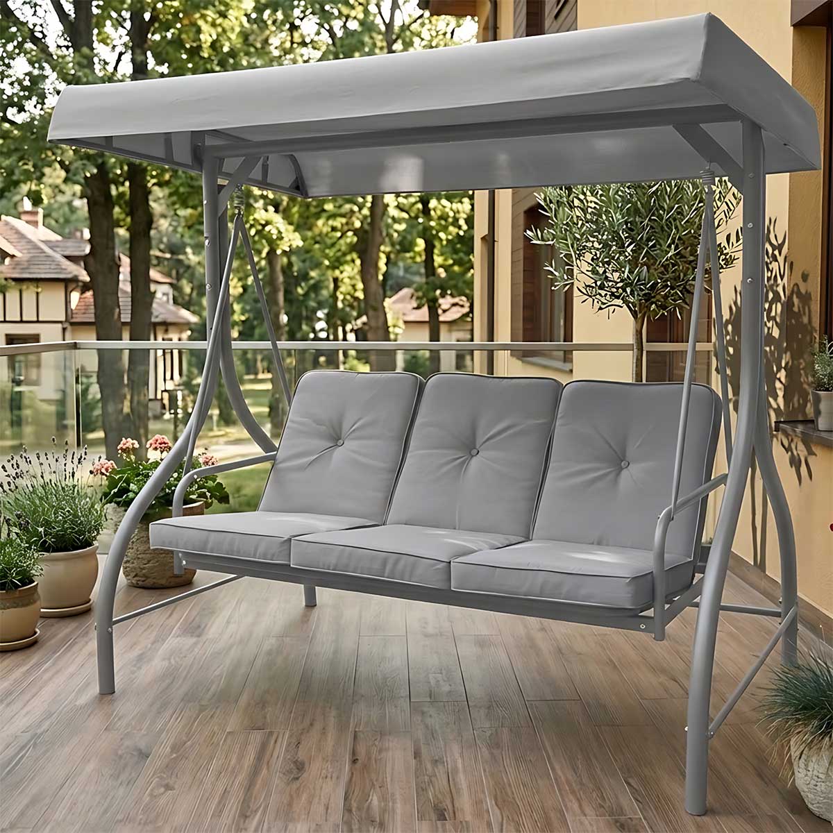 Tram Grey Trosed Ljuljaška Krevet - dodatni pogled