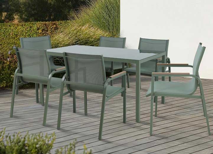 Baštenski set Olive sa 6 stolica – Klasik za porodična okupljanja - dodatni pogled