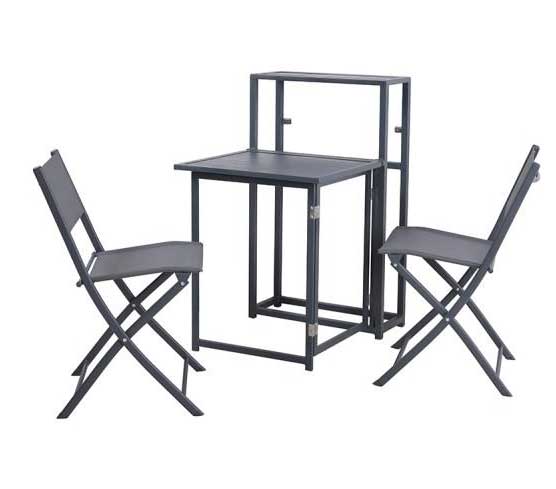 Trodelni sklopivi set za terasu Balkit - dodatni pogled