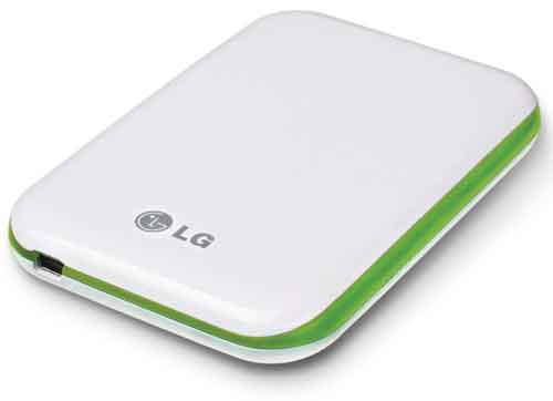 LG Eksterni Hard Disk 320 GB - Belo - Zeleni - dodatni pogled