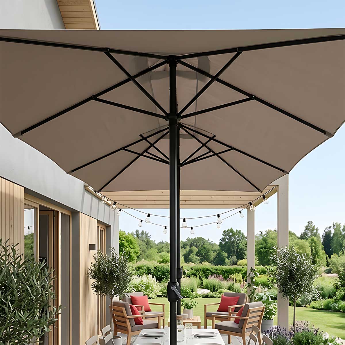 Dupli Lennox Suncobran 2.7 x 4.5 m - 16 Rebara - dodatni pogled