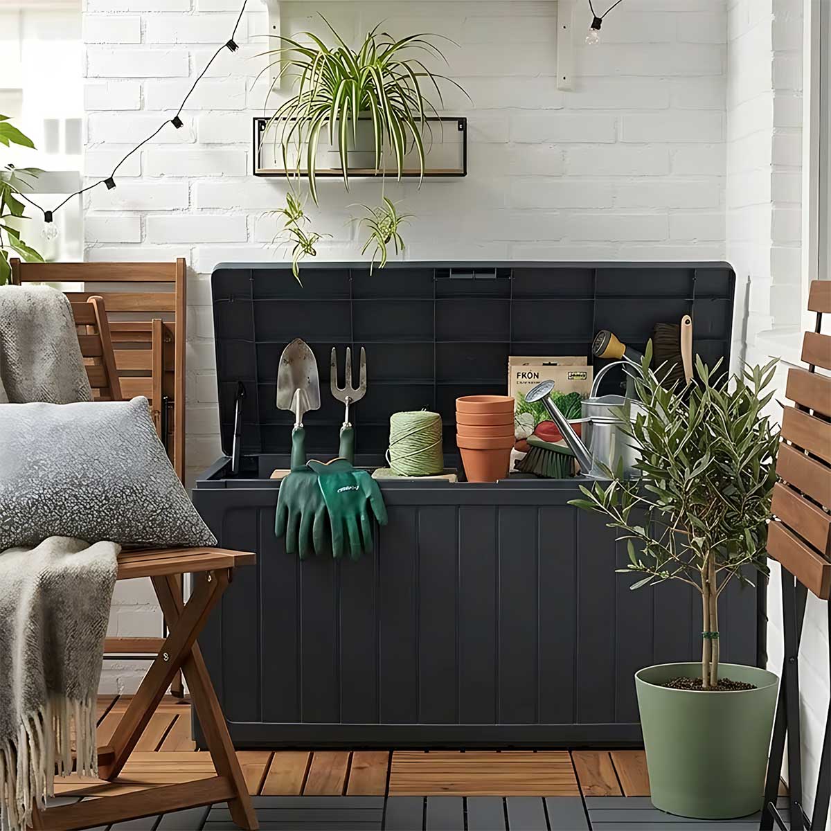 Veliki Plastični Sanduk Za Terasu ili Dvorište 280 Litara - dodatni pogled