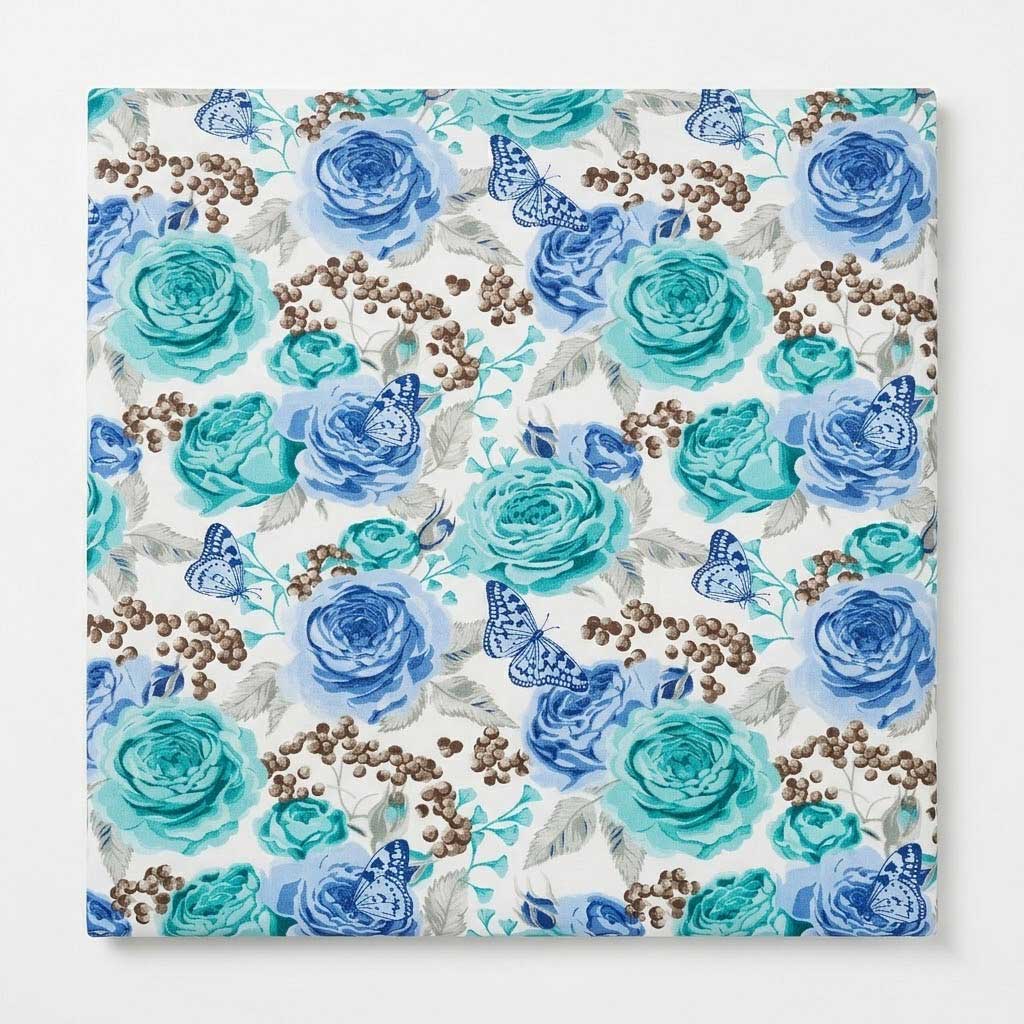 Jastuci za bambus ratan garnituru Bahama BLUE ROSES - dodatni pogled