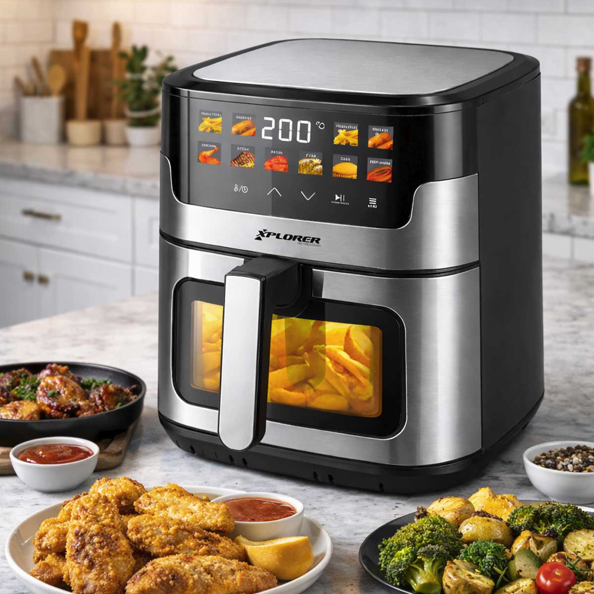 Xplorer Air Fryer Milica Friteza na vruć vazduh 8L 1800W - dodatni pogled