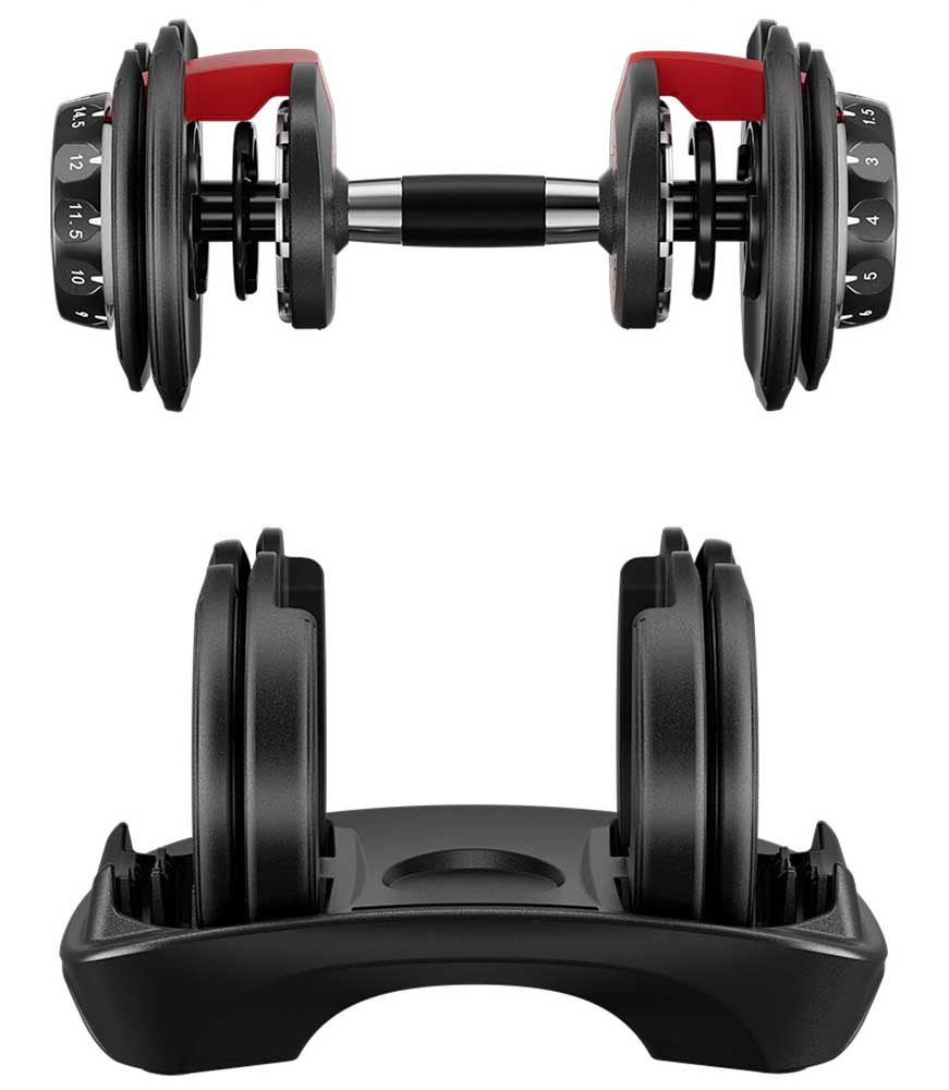 Podesivi teg Orion 2,5–16 kg Kompletna serija tegova u jednom uređaju - dodatni pogled