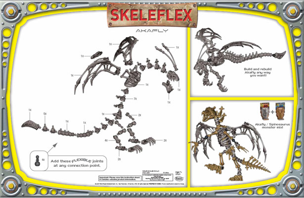 Skeleflex Dino Alien Lobanja WL57025 - Akafly - dodatni pogled