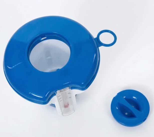 Plutajući dozer sa integrisanim termometrom Plovak za tablete hlora od 3 i 4 inča - dodatni pogled