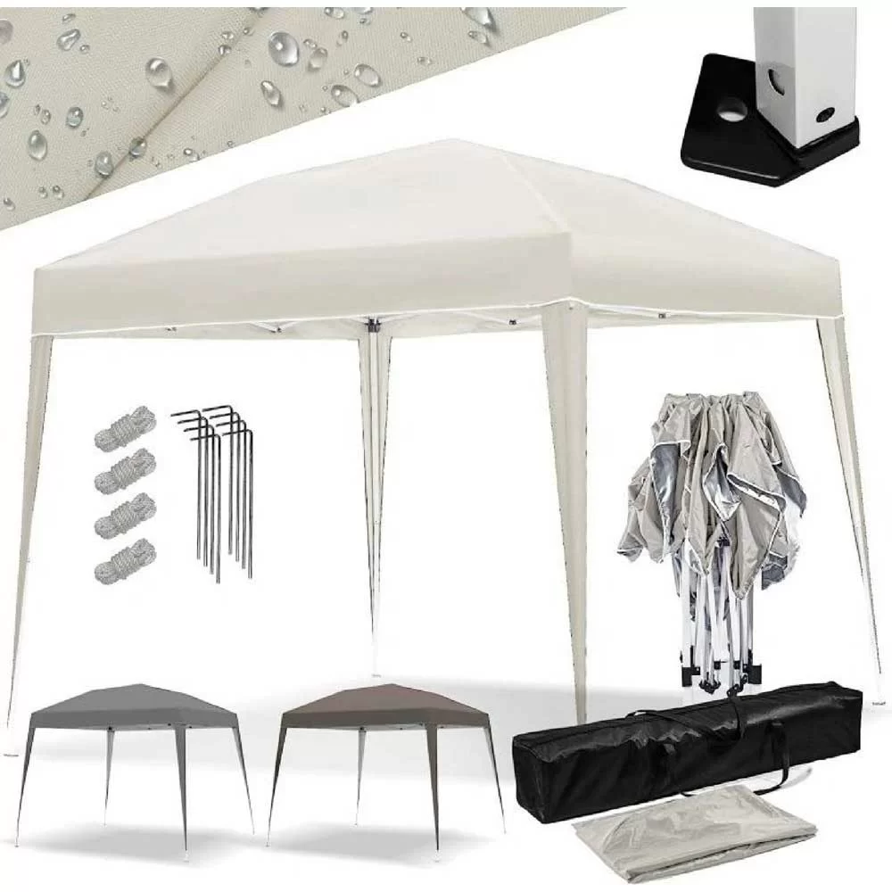 Progarden Pop-Up paviljon 3x3m Beli– Hladovina spremna za 60 sekundi
