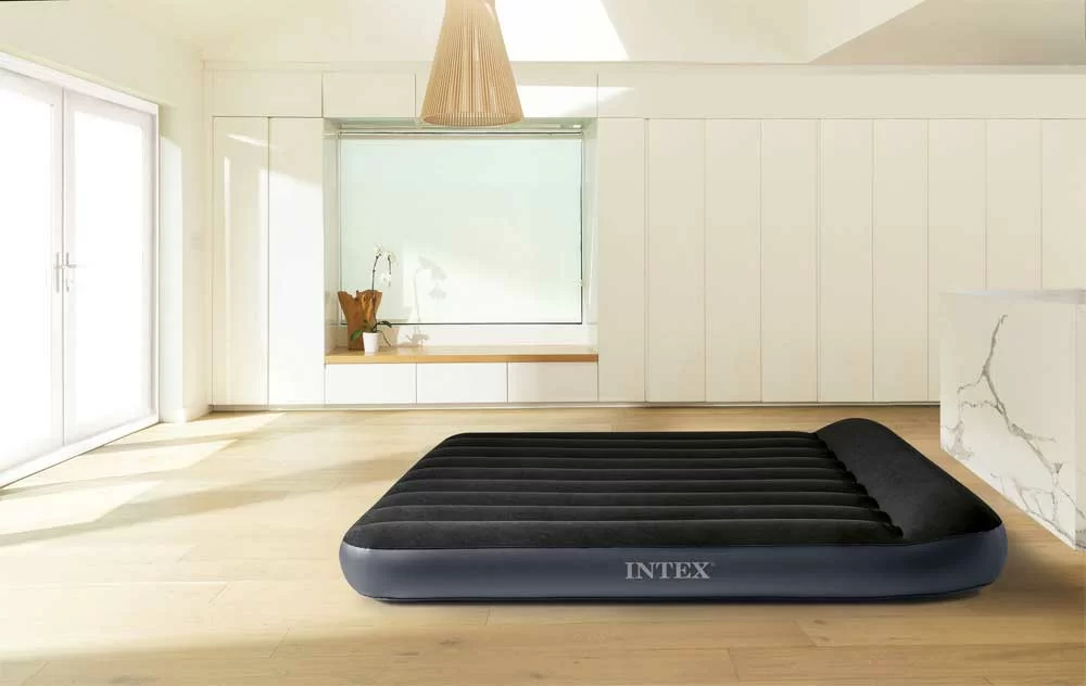 Intex Vazdušni krevet sa integrisanom pumpom Queen Pillow Rest 152x203x25cm 64150ND