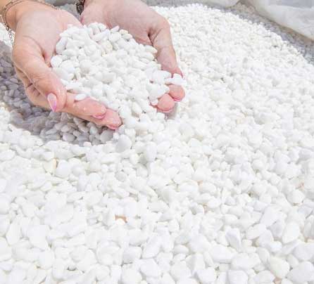 Dekorativni kamen 0-1cm Tasos Beli oblutak 25kg - dodatni pogled