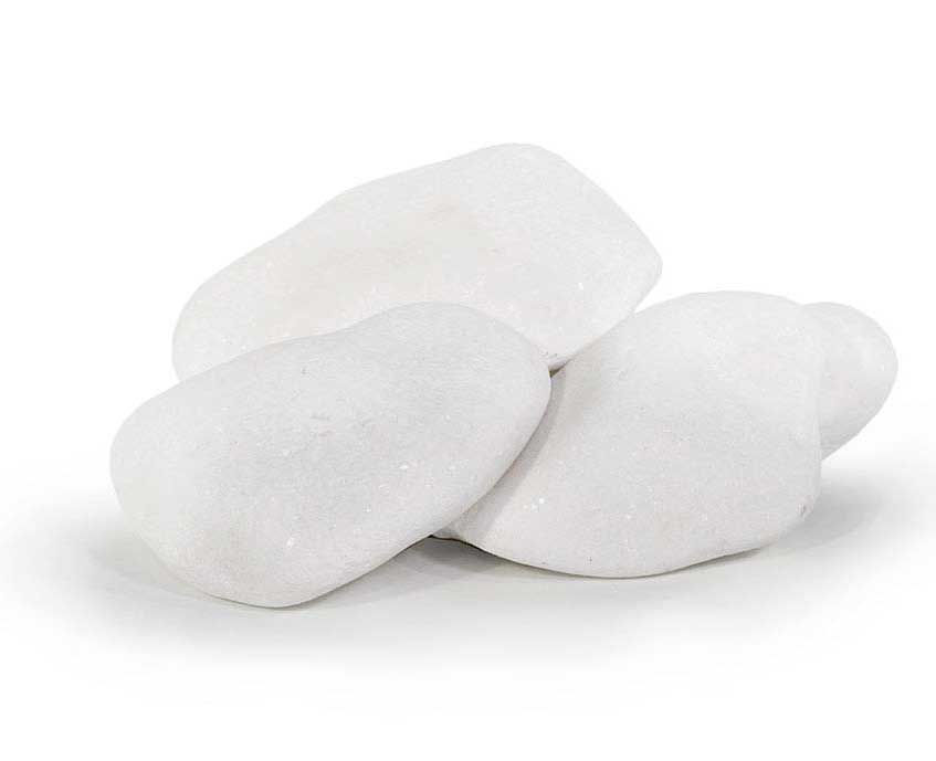 Dekorativni kamen 3-6cm Tasos Beli oblutak 25kg - dodatni pogled