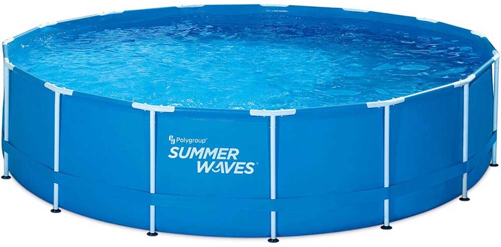 Bazen sa metalnim ramom Merdevinama i Pumpom 366x91 cm Polygroup Summer Waves - dodatni pogled