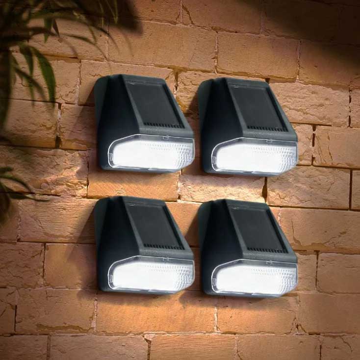 Komplet zidnih solarnih baštenskih lampi 4 kom. Modee WS120 - dodatni pogled