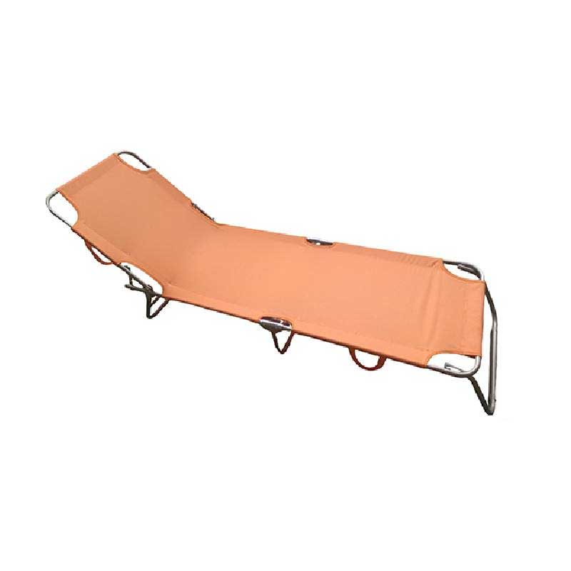 Sklopiva ležaljka sa ramom Narandžasta - dodatni pogled