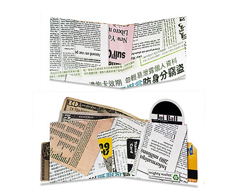 DynoMighty Neuništivi novčanik NewsPrint DY-403 - dodatni pogled