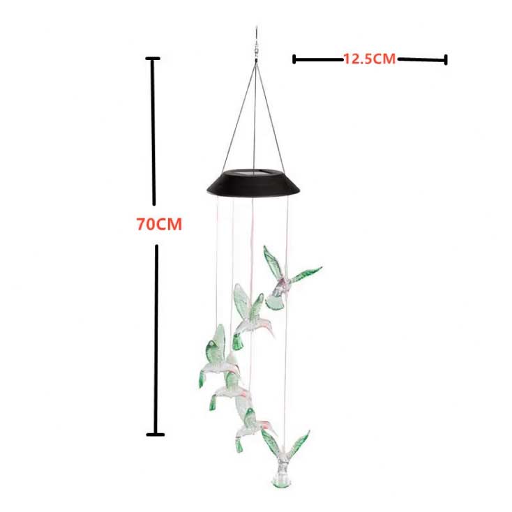 Viseća solarna LED lampa Ptice - dodatni pogled