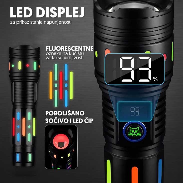 Punjiva LED baterijska lampa sa PowerBank funkcijom 8000mAh 11859 - dodatni pogled