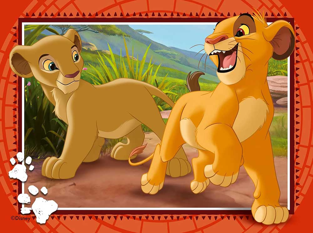 Puzzle za decu 4u1 Kralj lavova - Seti se ko si Disney Ravensburger 12004025 - dodatni pogled