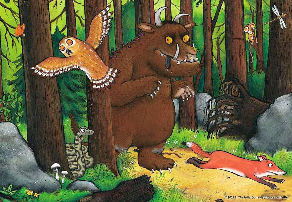 Puzzle za decu 2x24 dela Šumsko čudovište Gruffalo Ravensburger 05227 - dodatni pogled