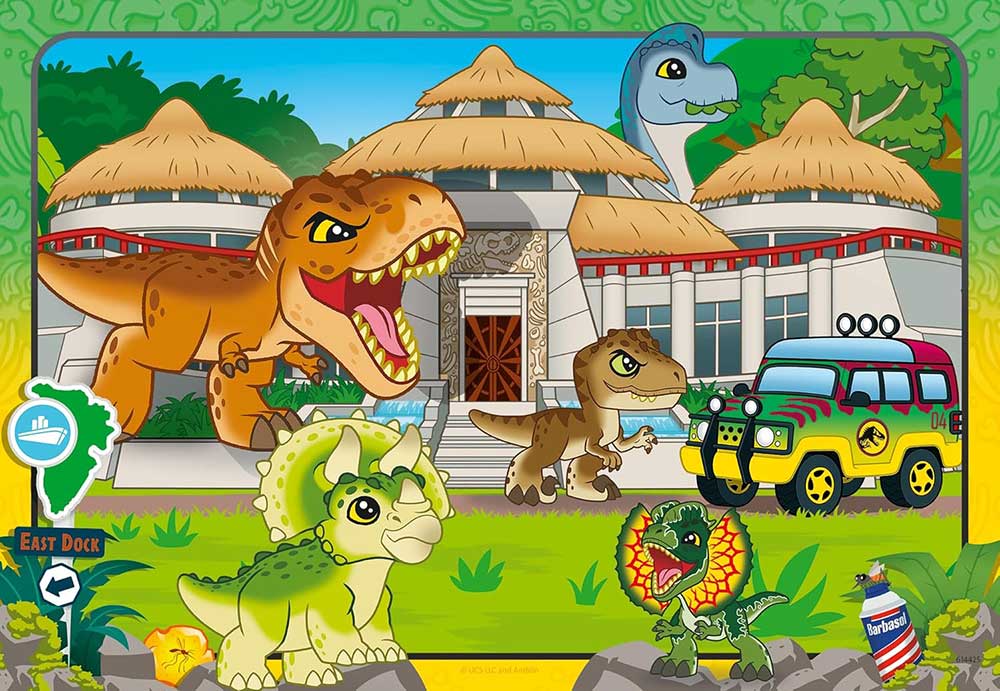 Puzzle za decu 2x24 dela Život u divljini Jurassic World Ravensburger 12001057 - dodatni pogled