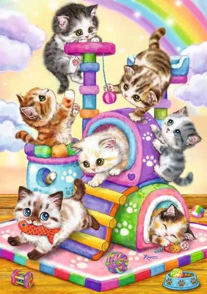 Puzzle za decu 35 delova Razigrane mace Ravensburger 12004071 - dodatni pogled