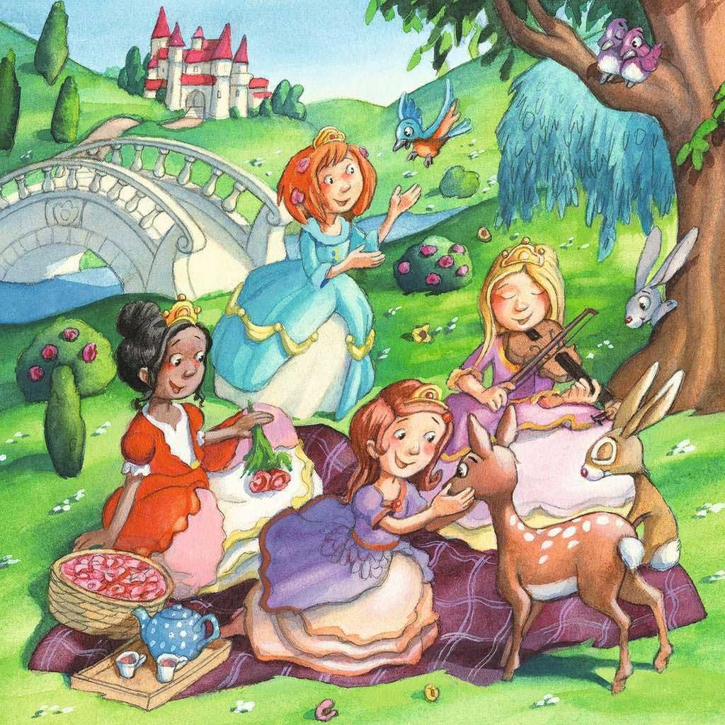3u1 Puzzle za decu 3x49 delova Male princeze Ravensburger 05564 - dodatni pogled