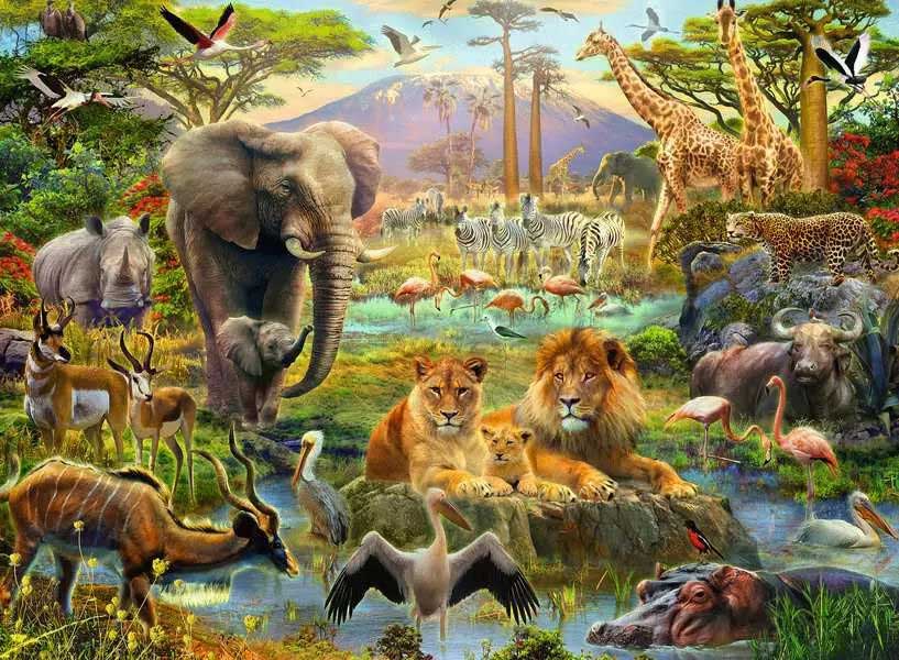 Puzzle slagalica 200XXL delova Životinje savane Ravensburger 12891 - dodatni pogled
