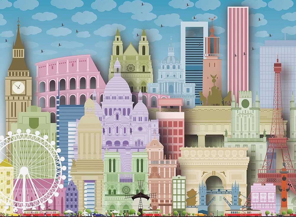 Puzzle slagalica 300XXL delova Svetske atrakcije Ravensburger 13355 - dodatni pogled