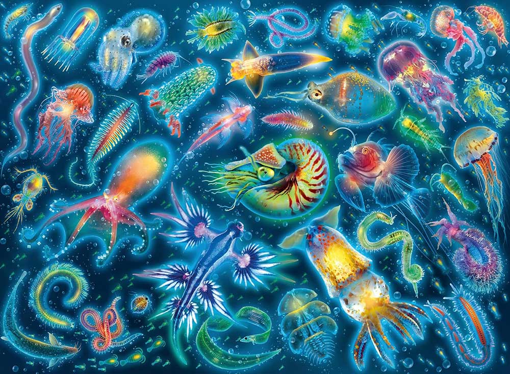 Puzzle 500 delova Neverovatne meduze Ravensburger 17375 - dodatni pogled