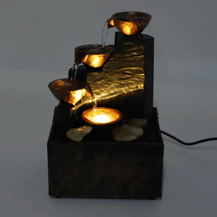 Mini sobna fontana sa LED osvetljenjem L007 - dodatni pogled