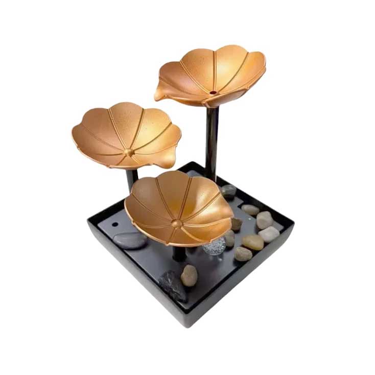 Mini sobna fontana sa LED osvetljenjem L14 Gold - dodatni pogled