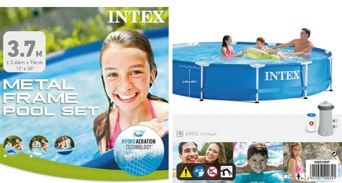 Intex Metal Frame bazen 3.66 x 0.76m Sa filter-pumpom 28212NP