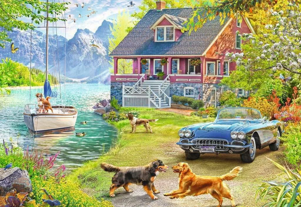 Puzzle za seniore 200 delova Letnjikovac na jezeru Ravensburger Feel Well 12001370