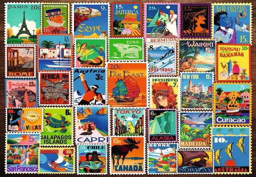Puzzle za seniore 200 delova Poštanske markice Ravensburger Feel Well 12001371 - dodatni pogled