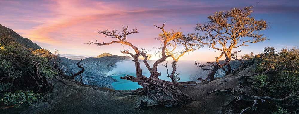 Puzzle slagalica 1000 delova Sumporno jezero na planini Ijen Java Ravensburger Panorama 12000175 - dodatni pogled