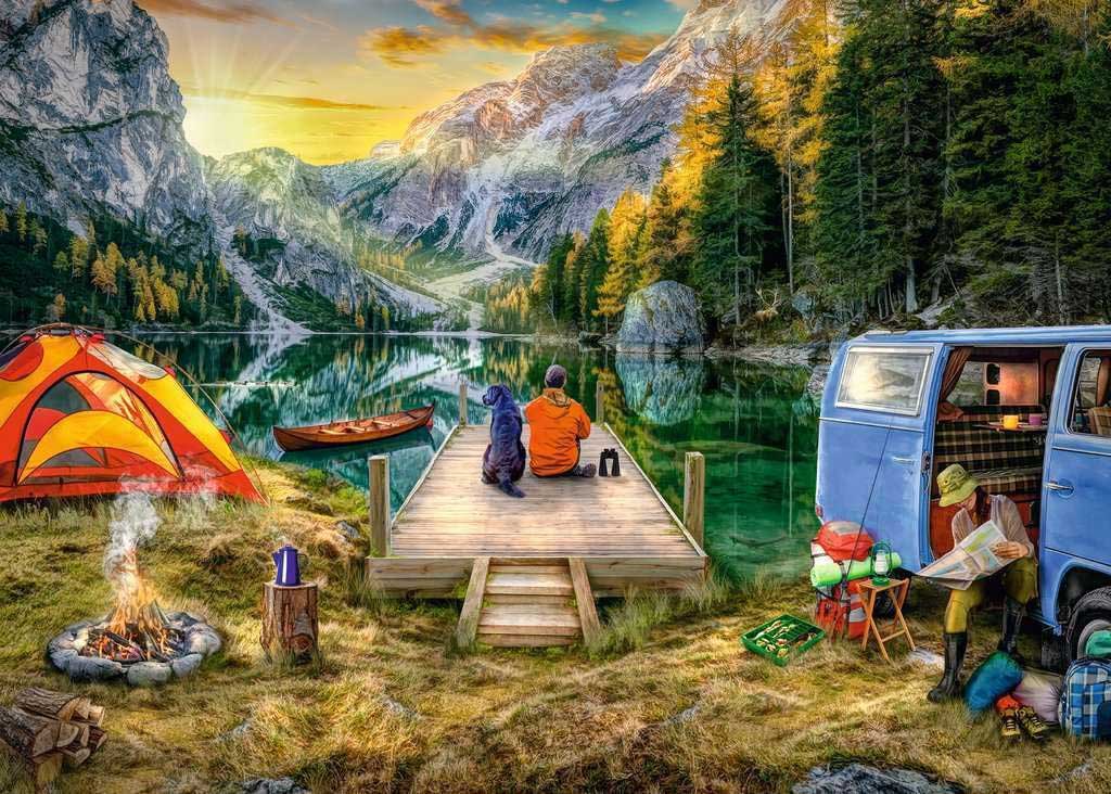 Puzzle slagalica 1000 delova Kampovanje Ravensburger 12000568 - dodatni pogled