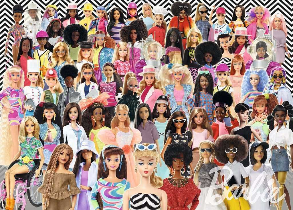 Puzzle slagalica 1000 delova Barbi Izazov Ravensburger 12000593 - dodatni pogled