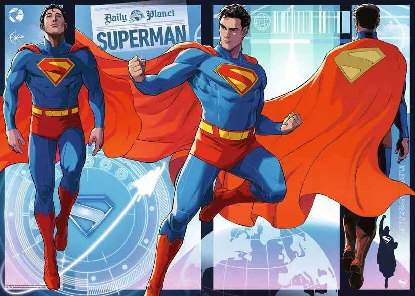Puzzle slagalica 1000 delova Supermen Poslednji sin Kriptona Ravensburger 12001508 - dodatni pogled