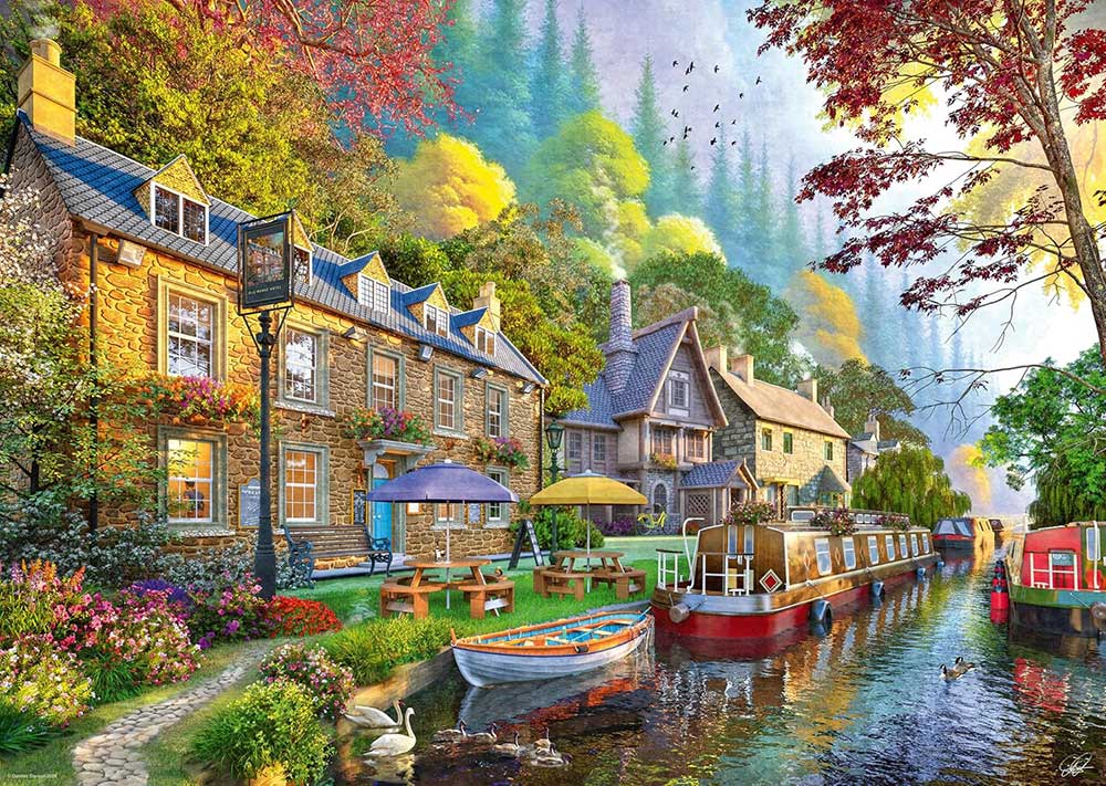 Puzzle slagalica 1000 delova Ulica uz kanal Ravensburger 12001981 - dodatni pogled