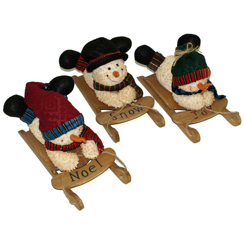 Novogodišnji ukras Sneško na sankama Snow 57-107000 - dodatni pogled