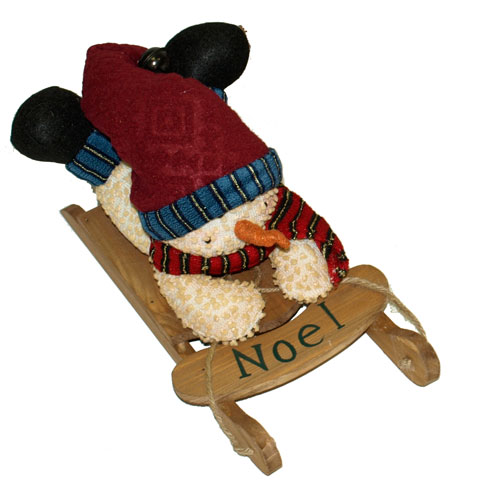 Novogodišnji ukras Sneško na sankama Noel 57-107000 - dodatni pogled