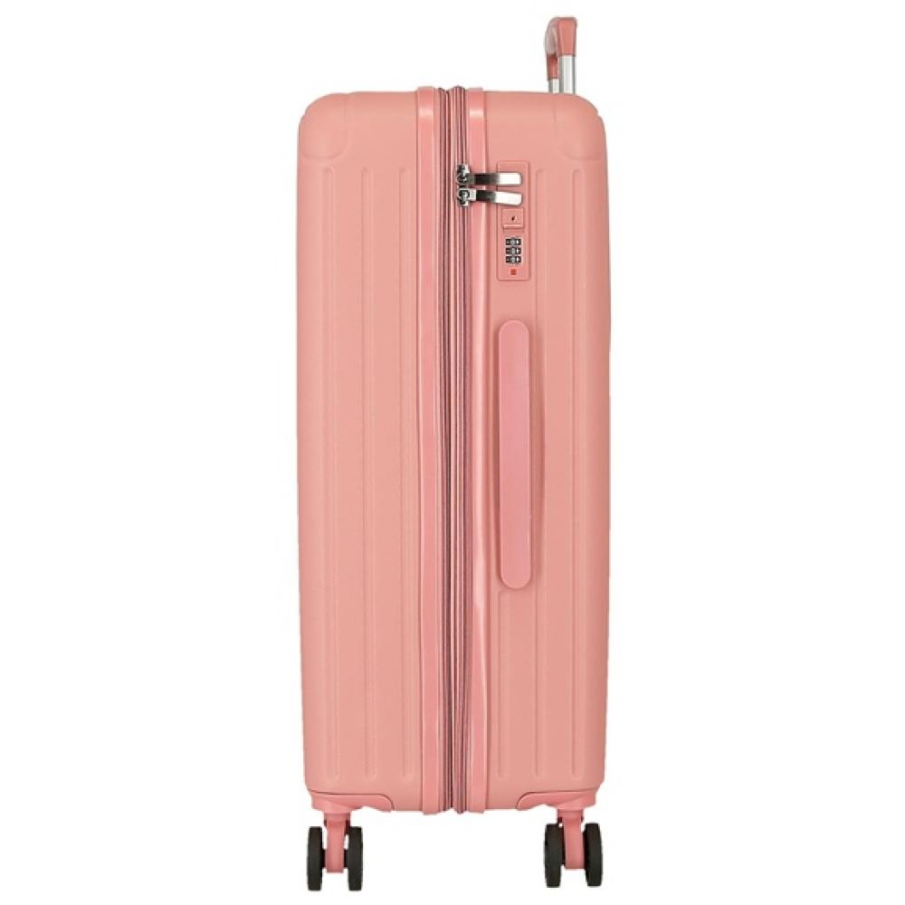 Komplet proširivih kofera 55cm i 68cm Movom Timber powder pink 55589 - dodatni pogled