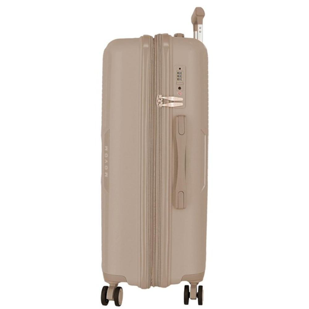 Komplet proširivih kofera od polipropilena 55cm-68cm-78cm Movom Inari champagne 53294 - dodatni pogled