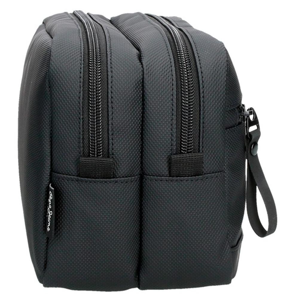 Muški neseser sa 2 pregrade Pepe Jeans Dorking black 74644 - dodatni pogled