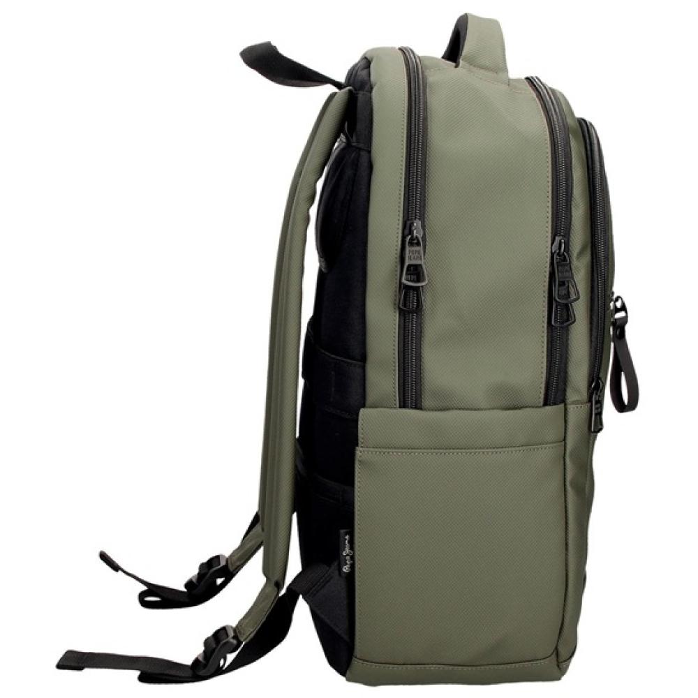 Ranac 44cm sa pregradama za laptop i tablet Pepe Jeans Dorking khaki 74629 - dodatni pogled