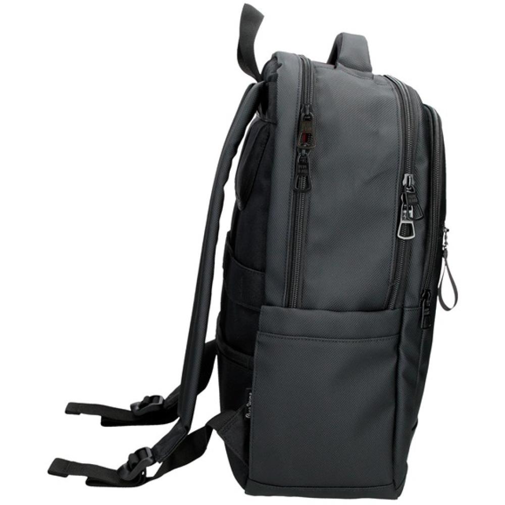 Ranac 44cm sa pregradama za laptop i tablet Pepe Jeans Dorking black 74629 - dodatni pogled