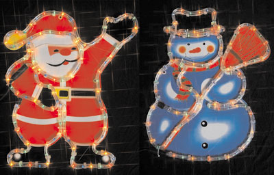 Novogodišnji svetleći okvir Sneško Belić h50cm 52-200 - dodatni pogled